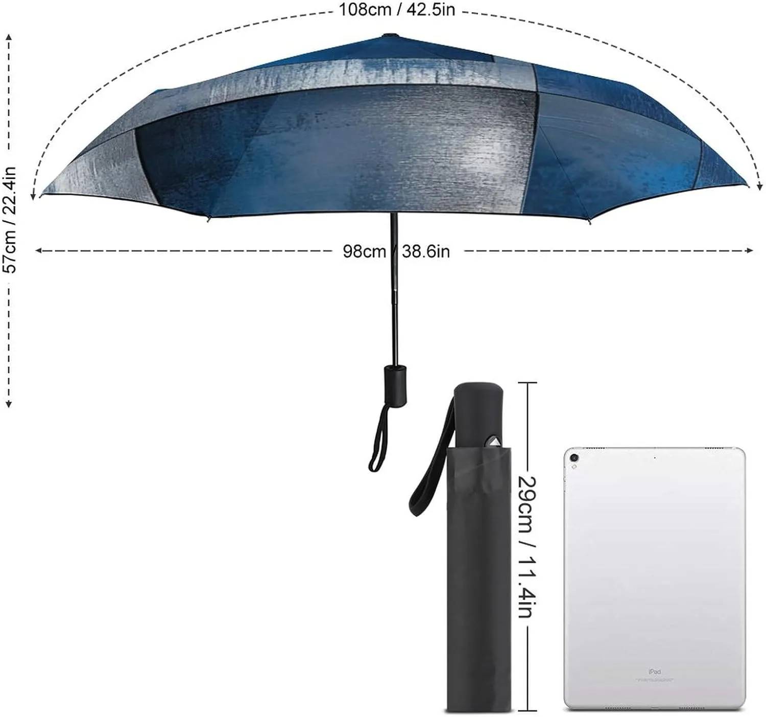 Umbrella Orange Lobster Collapsible Umbrella Funny Cartoon Shrimp Compact Folding Travel Umbrellas Auto Open Close for Men And Women