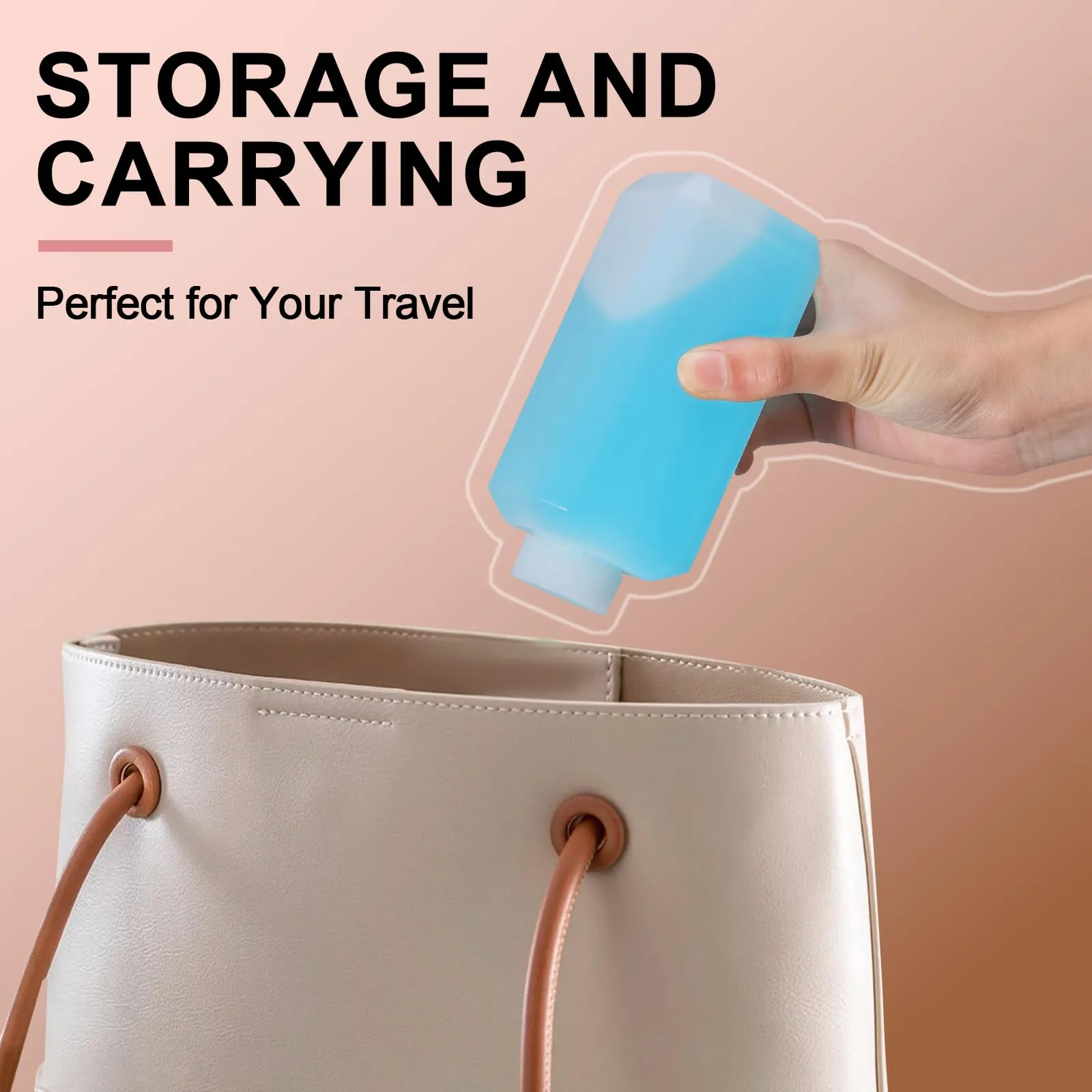 UMETASS Leak Proof Reusable Plastic Bottles TSA Approved with Screw Caps for Travel, 2oz/60ml Food Grade Airtight Small Plastic Bottles Containers for Liquids Oils (Translucent, 10 Pcs)