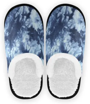 Unisex Slippers Fuzzy Feet Plush Cotton Slippers Anti-Slip Warm House Shoes M/L