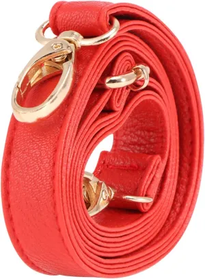 Uonlytech Women Faux Leather Bag Strap Diagonal Cross Belt for Handbags Clutches and Crossbody Bags Red Durable Craftsmanship with Sturdy Buckles