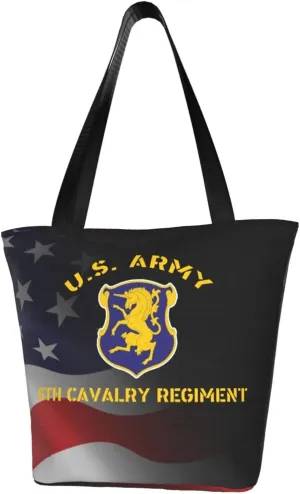 Us Army 6th Cavalry Regiment Fashion Shoulder Bag Large Capacity For Man Or Woman