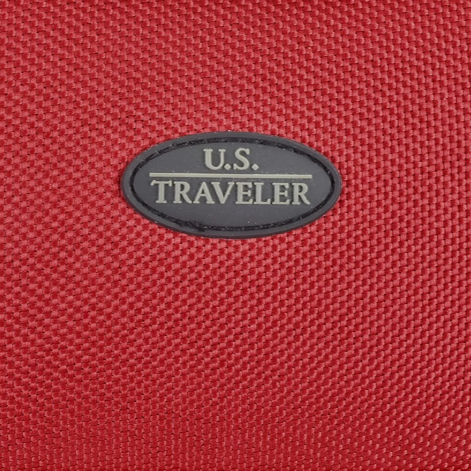 U.S. Traveler Lightweight Rolling 20" Carry On Luggage Softside Suitcase, Red, 2 Wheel-1 Piece