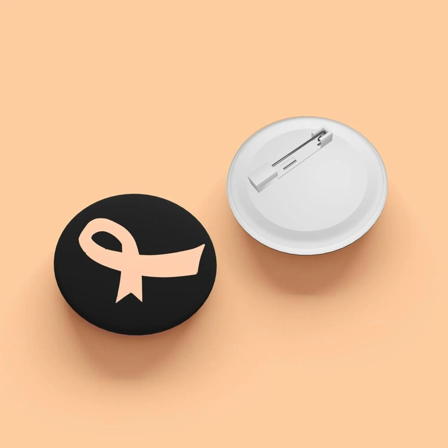 Uterine Cancer Awareness Ribbon American Flag Express Your Unique Style with Our Fashionable Round Badges