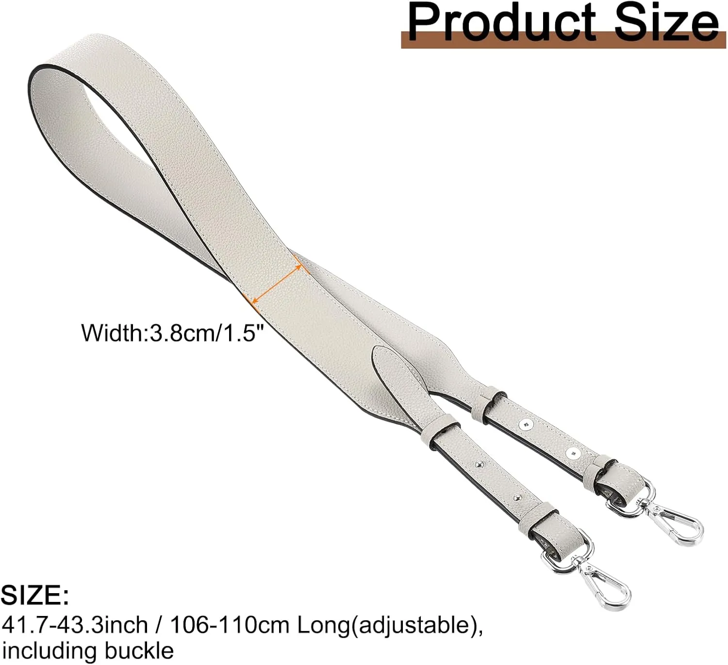 uxcell Leather Purse Strap, Adjustable Crossbody Replacement Straps for Handbags, Shoulder Bag