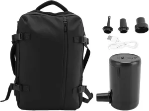 Vacuum Backpack, Expandable Compression Backpack with USB Charging Port Large Capacity Rainproof Bag for Travel Business