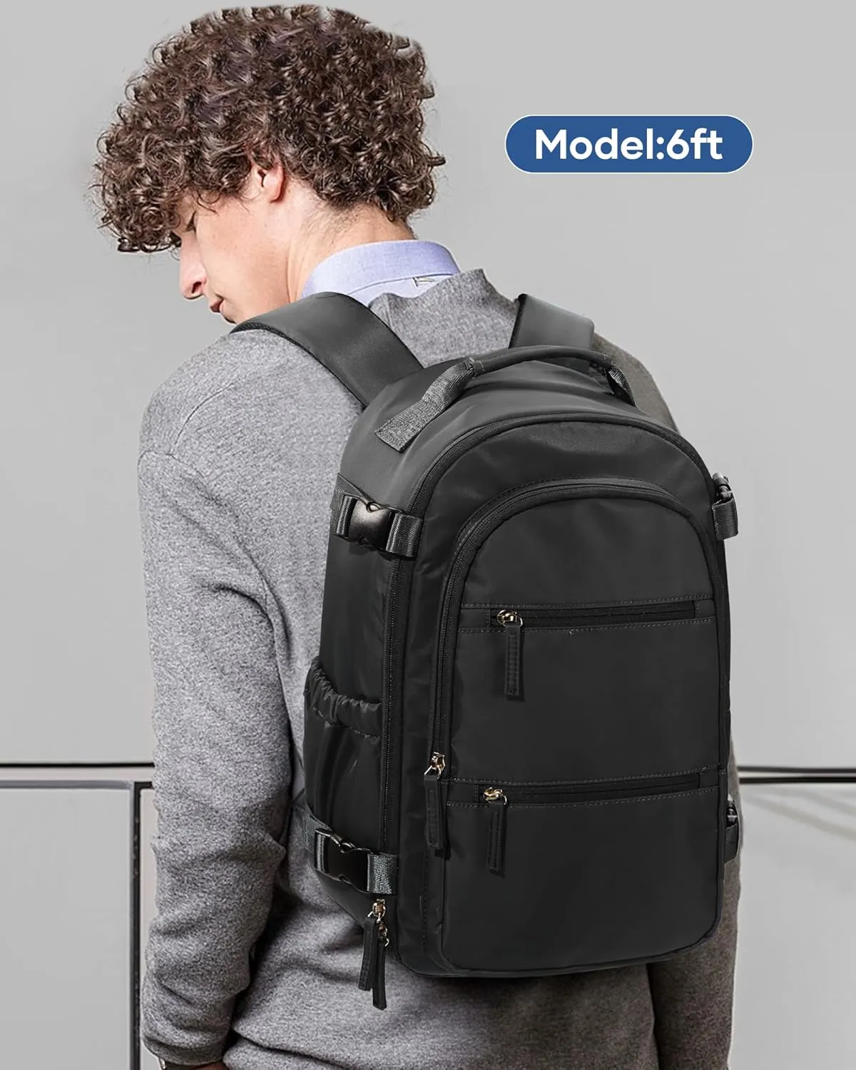 vacuum backpack travel,Travel Airback Backpack,Carry on Backpack with Air Pump,Vacuum Seal Compression Backpacks, Personal Item Travel Bag 17x10x9 Airlines Approved,Black