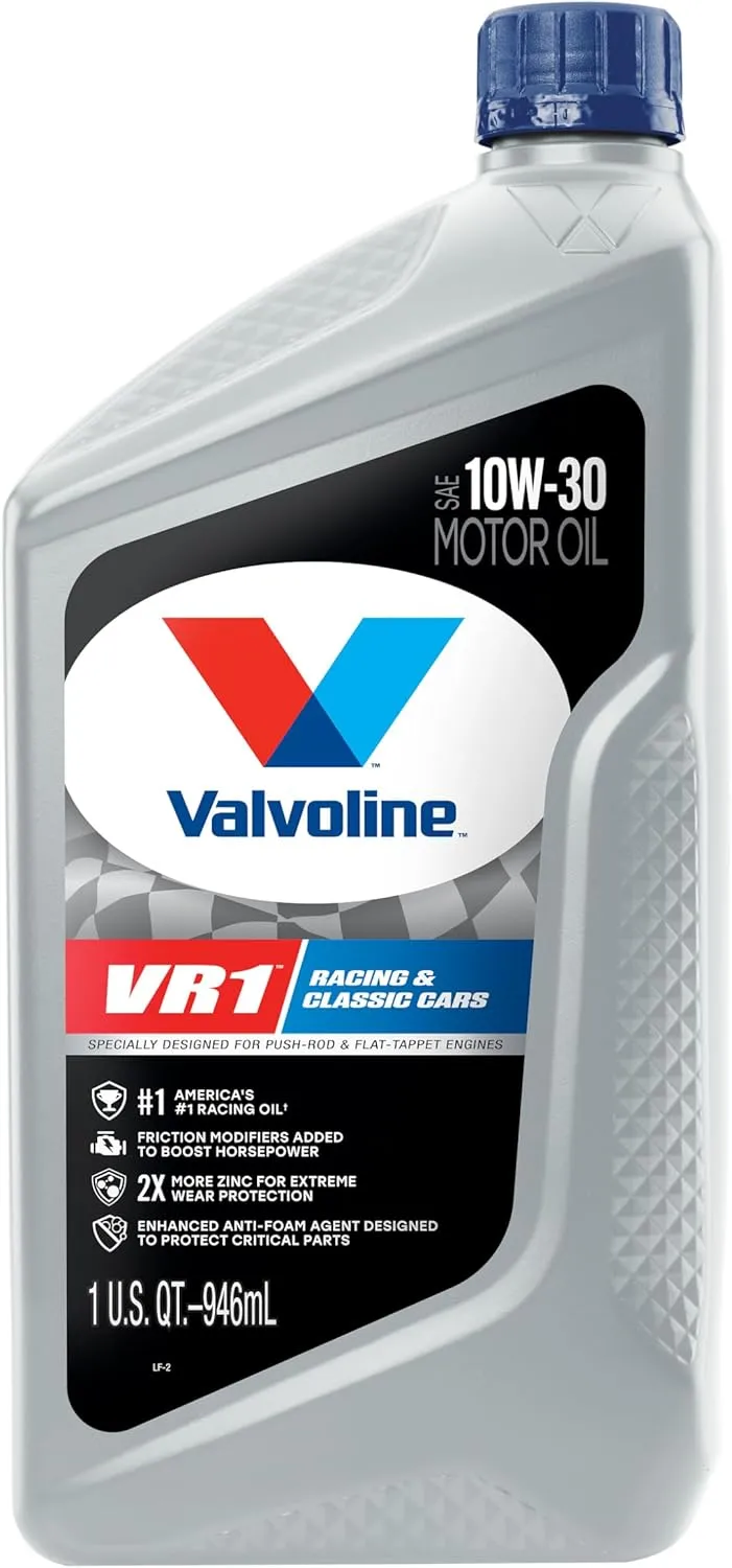 Valvoline VR1 Racing SAE 10W-30 Motor Oil 1 QT, Case of 6