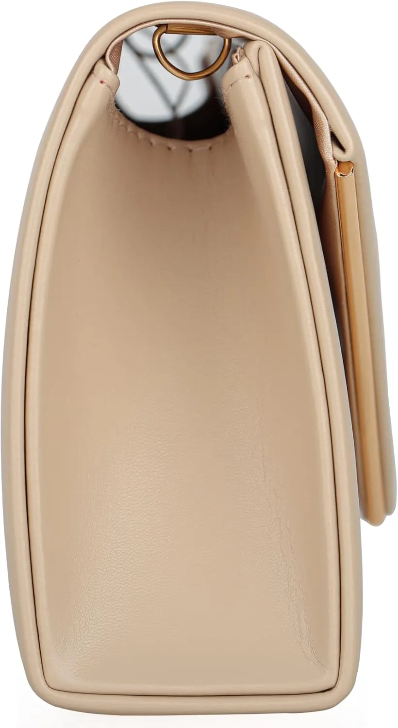 Vegan Leather Envelope Clutch Bag Classic Dressy Purse Foldover Evening Handbag