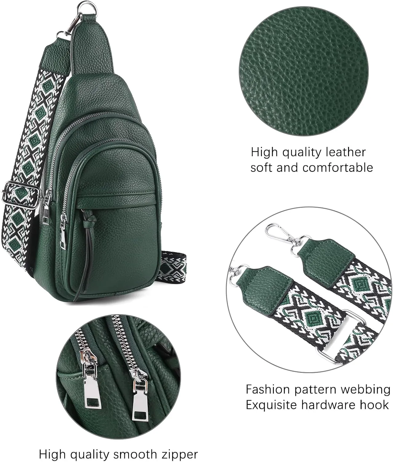 Vegan Leather Fanny Pack Crossbody Bags for Women Chest Bag for Work Shopping Shoulder Tote Blet Bags Backpack