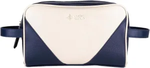 Vegan Leather Travel Organizer – Stylish & Water-Resistant, Dual Zipper Compartments, Multiple Pockets.