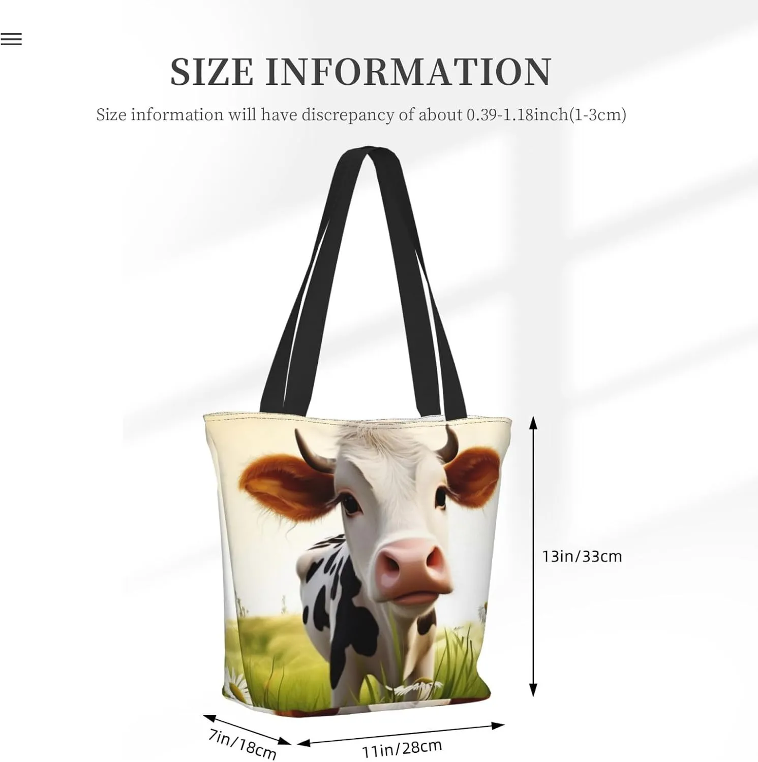 Vegetables Printed Fashionable Large Handbag And Shoulder Bag, Suitable For Various Daily Use