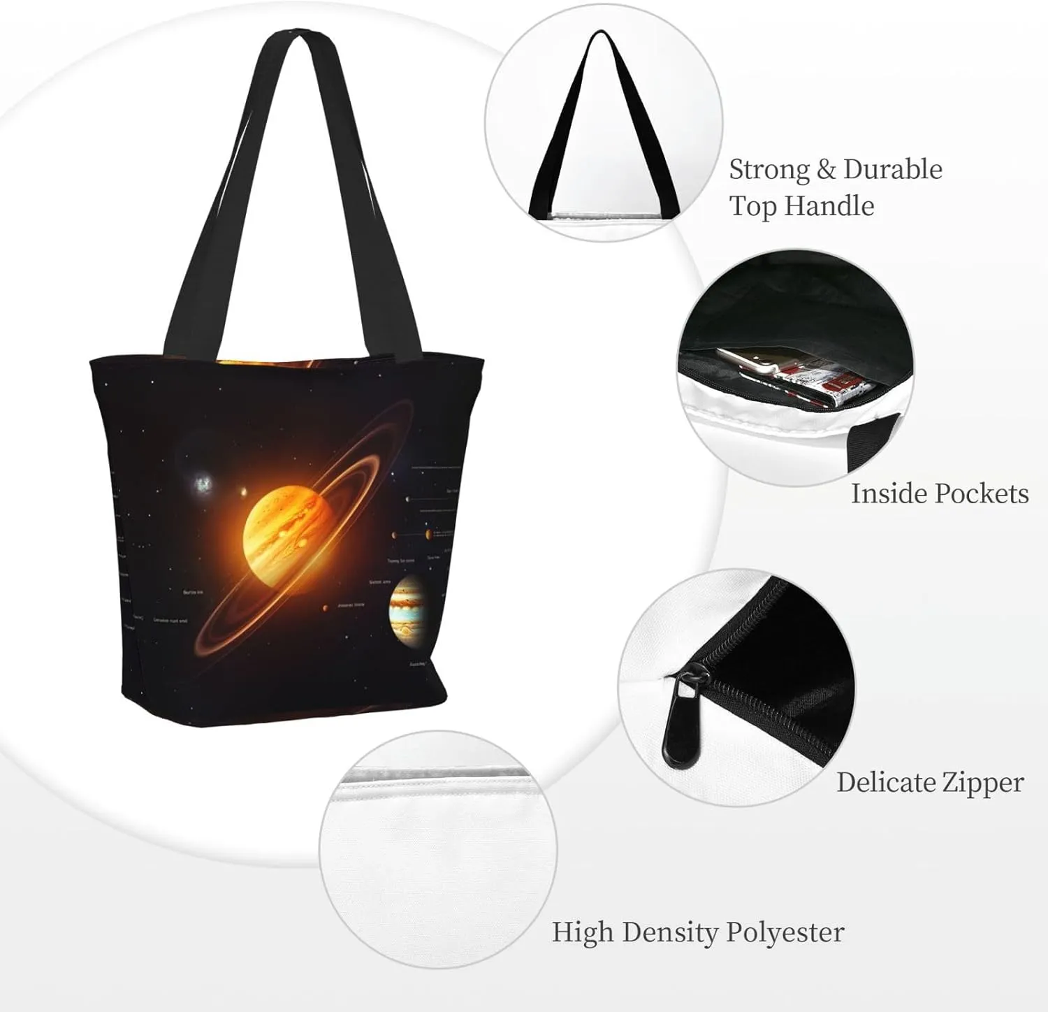 Vegetables Printed Fashionable Large Handbag And Shoulder Bag, Suitable For Various Daily Use