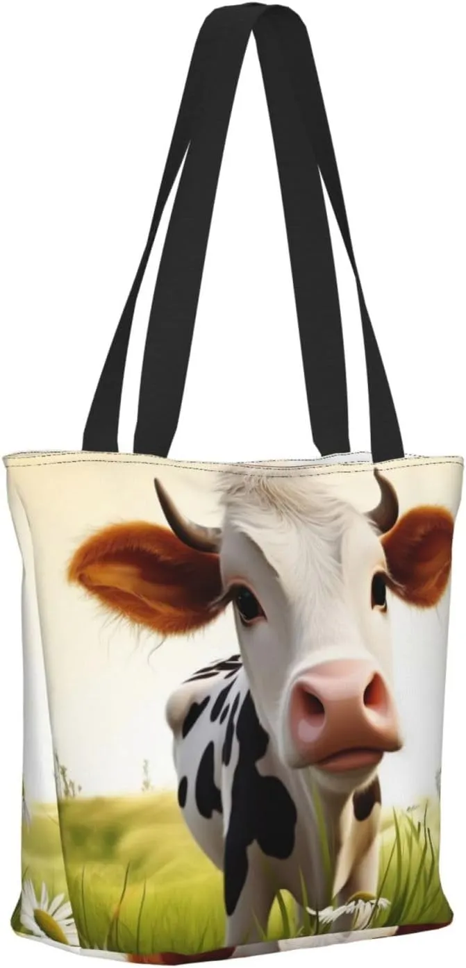 Vegetables Printed Fashionable Large Handbag And Shoulder Bag, Suitable For Various Daily Use