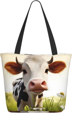 Vegetables Printed Fashionable Large Handbag And Shoulder Bag, Suitable For Various Daily Use