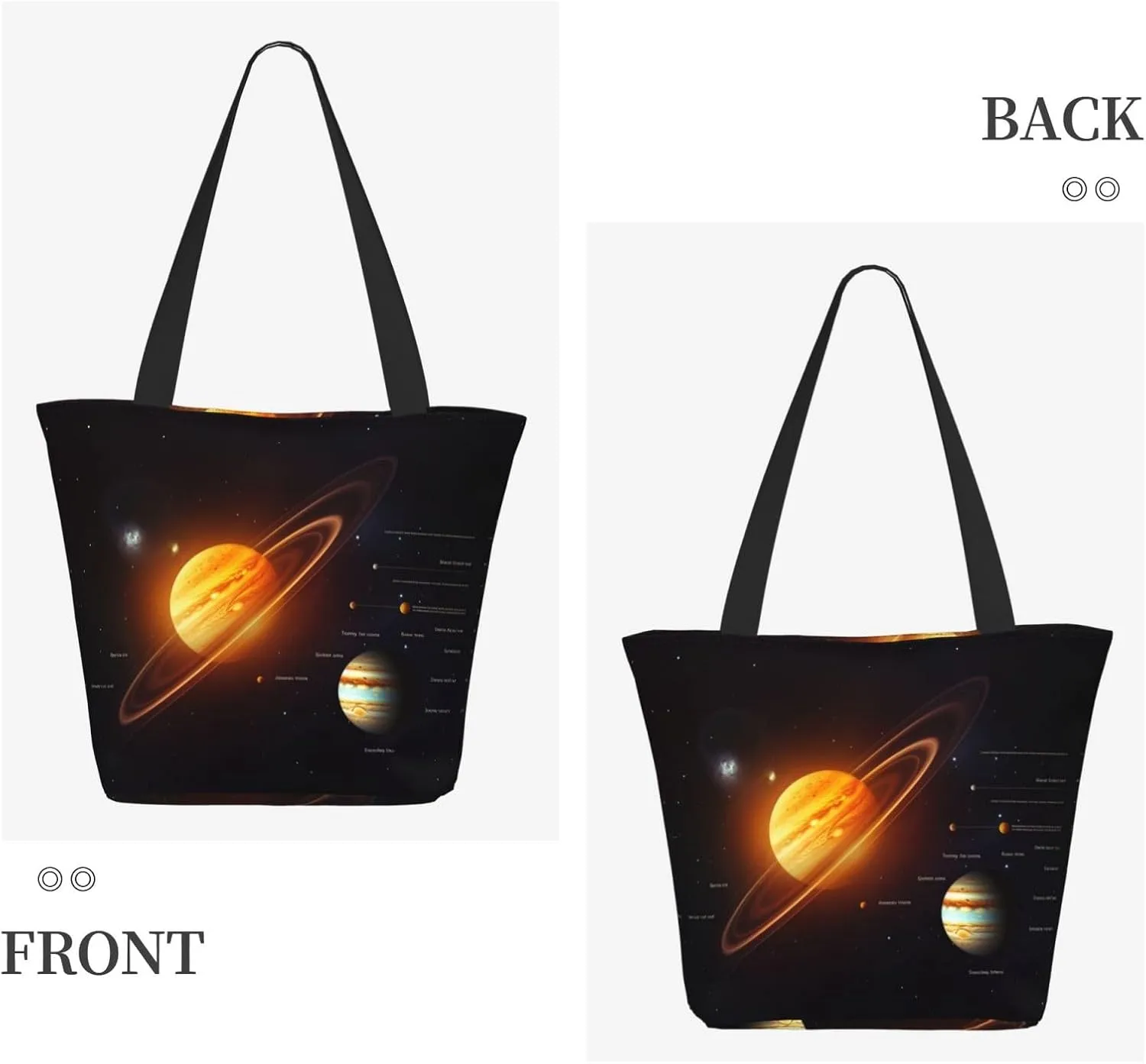 Vegetables Printed Fashionable Large Handbag And Shoulder Bag, Suitable For Various Daily Use