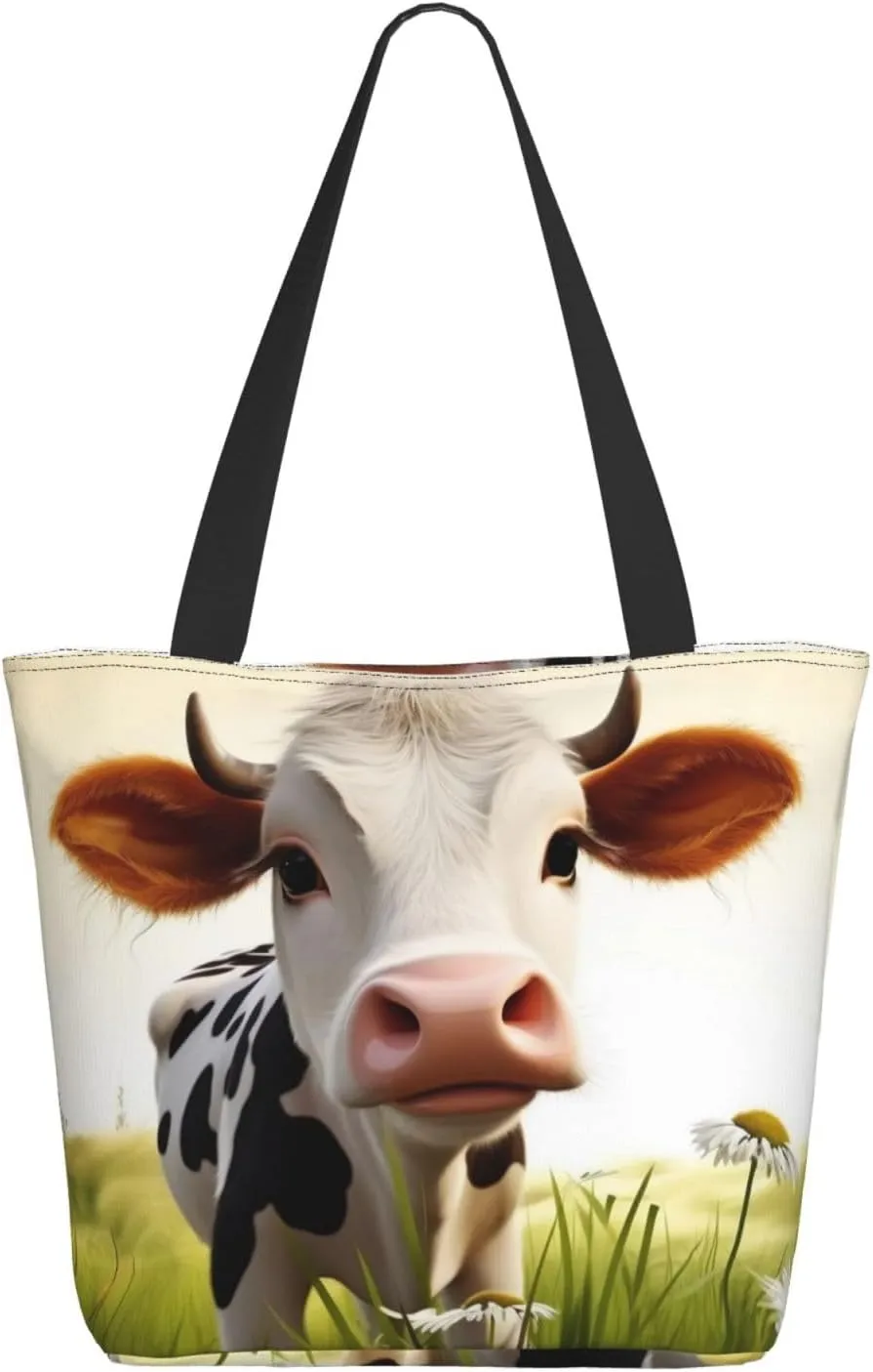 Vegetables Printed Fashionable Large Handbag And Shoulder Bag, Suitable For Various Daily Use