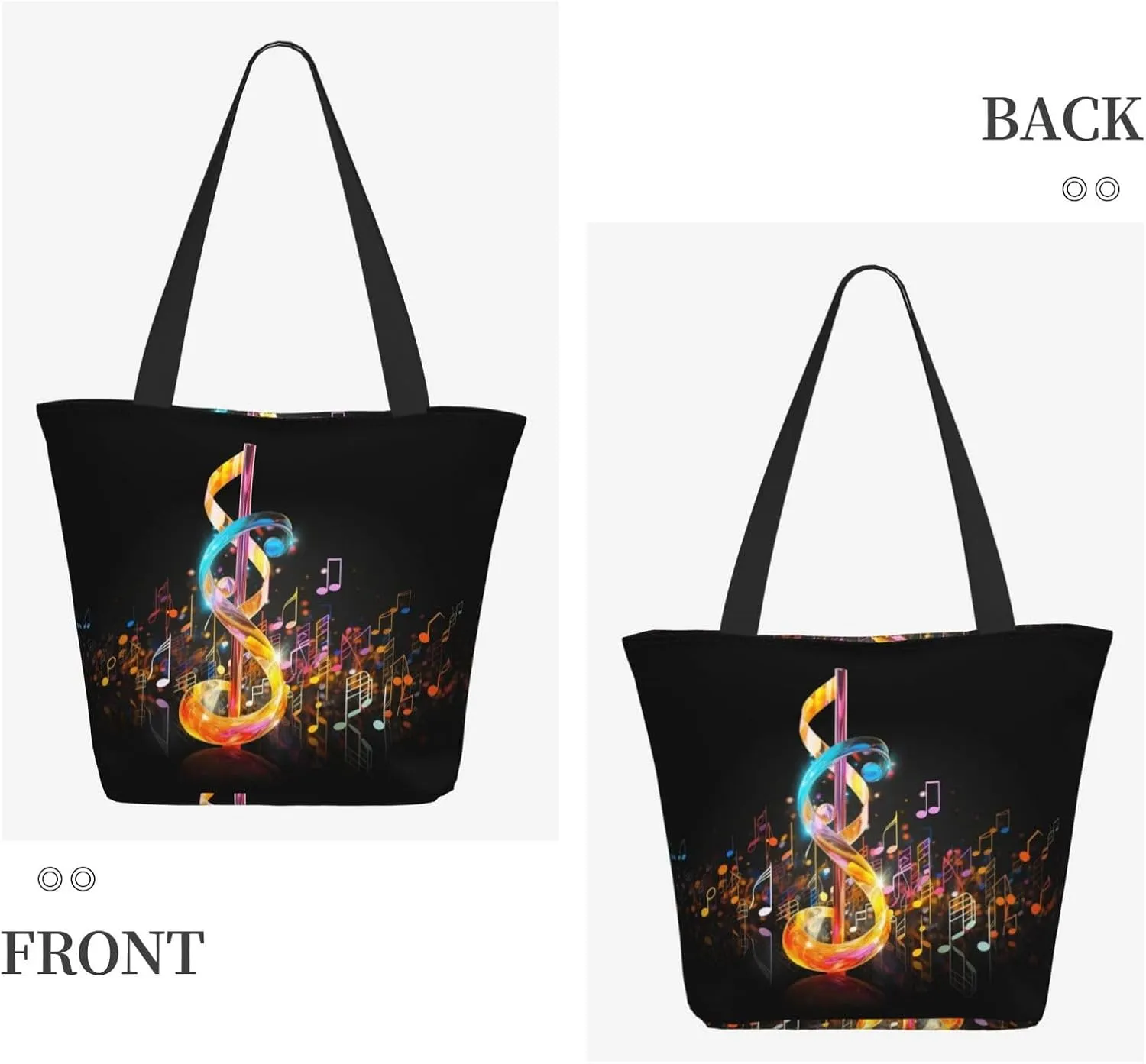 Vegetables Printed Fashionable Large Handbag And Shoulder Bag, Suitable For Various Daily Use