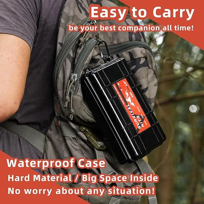 VEITORLD Gifts for Men Dad Him Christmas, Survival Gear and Equipment 12 in 1, Survival Kits, Cool Unique Fishing Hunting Birthday Gift for Husband Teen Boy Boyfriend Women, Stocking Stuffers for Men