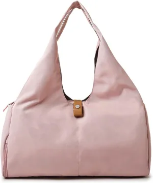Versatile Sports Duffel Bag, Gym Handbag, Multipurpose Yoga Mat Bag with Shoe Compartment for Yoga, Pilates, Gym, Fitness, Swimming & Traveling (Pink)