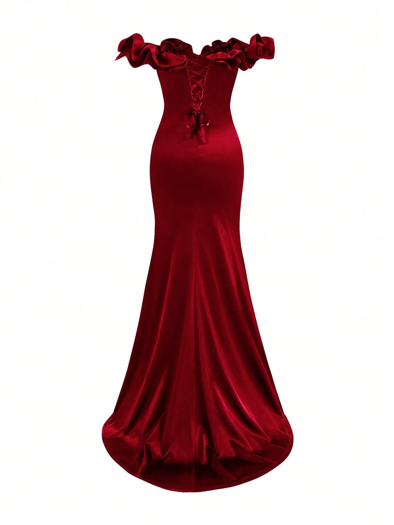 Vestido de Sirena Elegante Cherry Vibes para Ocasiones Especiales