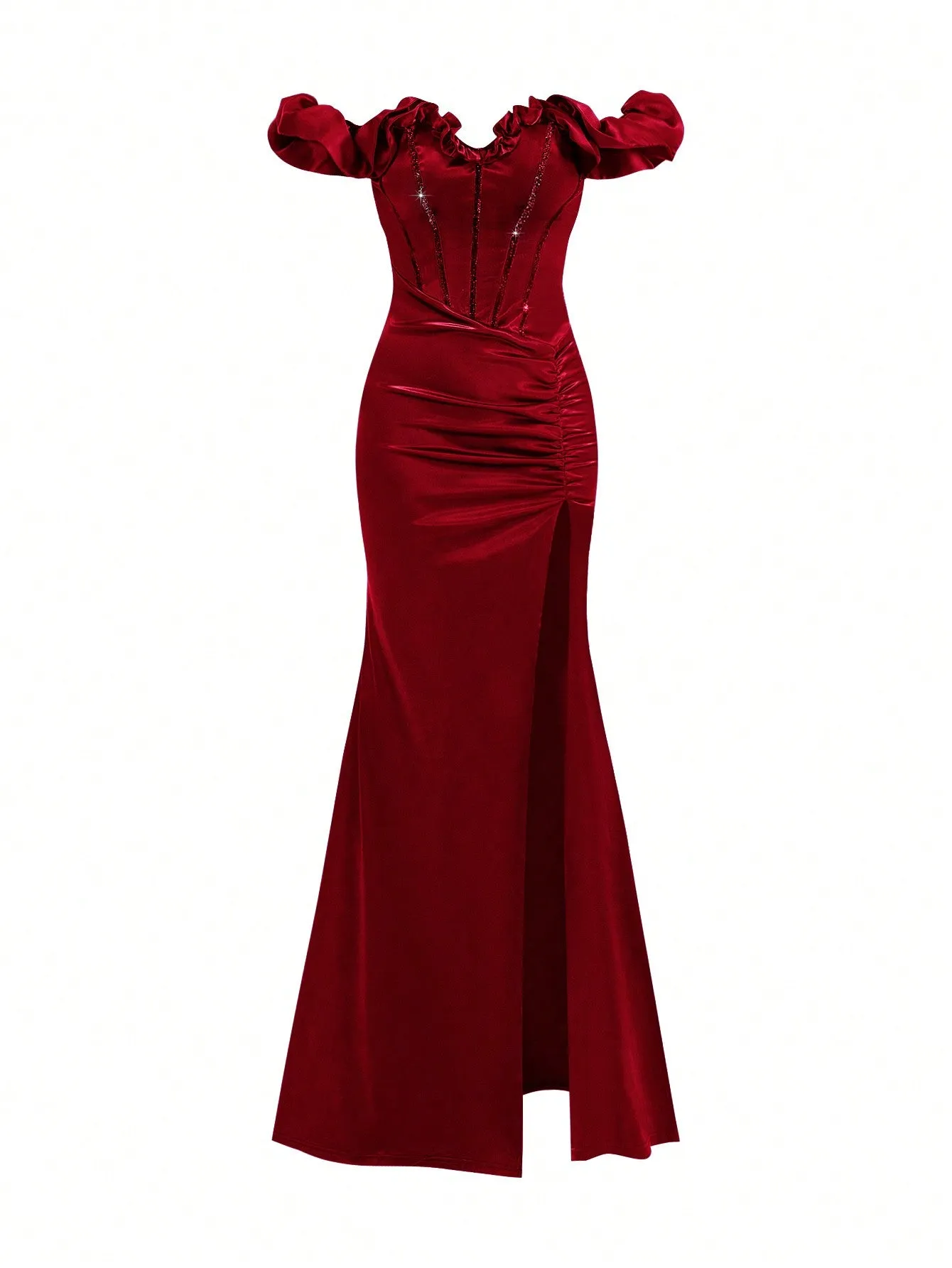 Vestido de Sirena Elegante Cherry Vibes para Ocasiones Especiales