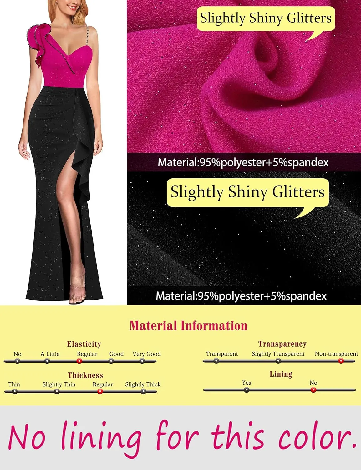 VFSHOW Womens Formal Prom Elegant Ruffle One Shoulder Beaded Strap Ruched Slit Maxi Dress Wedding Evening Long Gown
