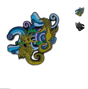 Vincent Gordon Seahorse Party Blackout Color Pin