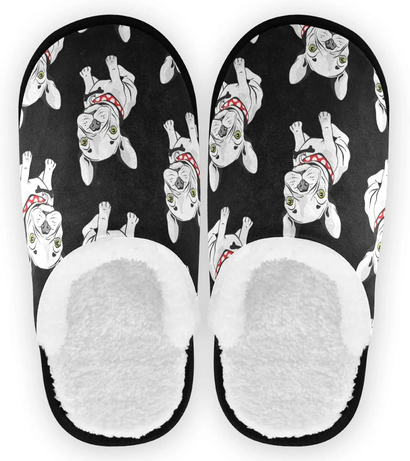 Visesunny Stylish Men Women Slippers - Unisex Adults House Shoes Lightweight Indoor Travel Warm Slippers