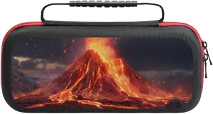 Volcano Eruption(1) Carrying Case Protective Hard Shell Travel Bag Storage Bag Gaming Case Compatible with Switch