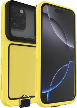 Waterproof Phone Case,Universal Self-Check Function Pouch Dry Bag,Underwater Photo & Video Protective Housing,Pool Beach Travel Essentials Snorkeling Case (Yellow, 6.1 inches)