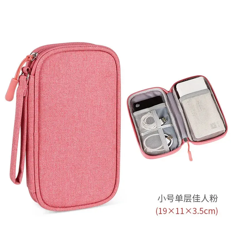 Waterproof Portable Cable Organizer – Digital Storage Bag for Cables, Power Bank & Earphones