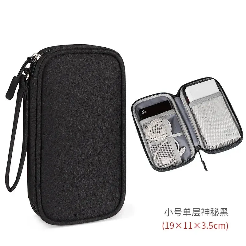 Waterproof Portable Cable Organizer – Digital Storage Bag for Cables, Power Bank & Earphones