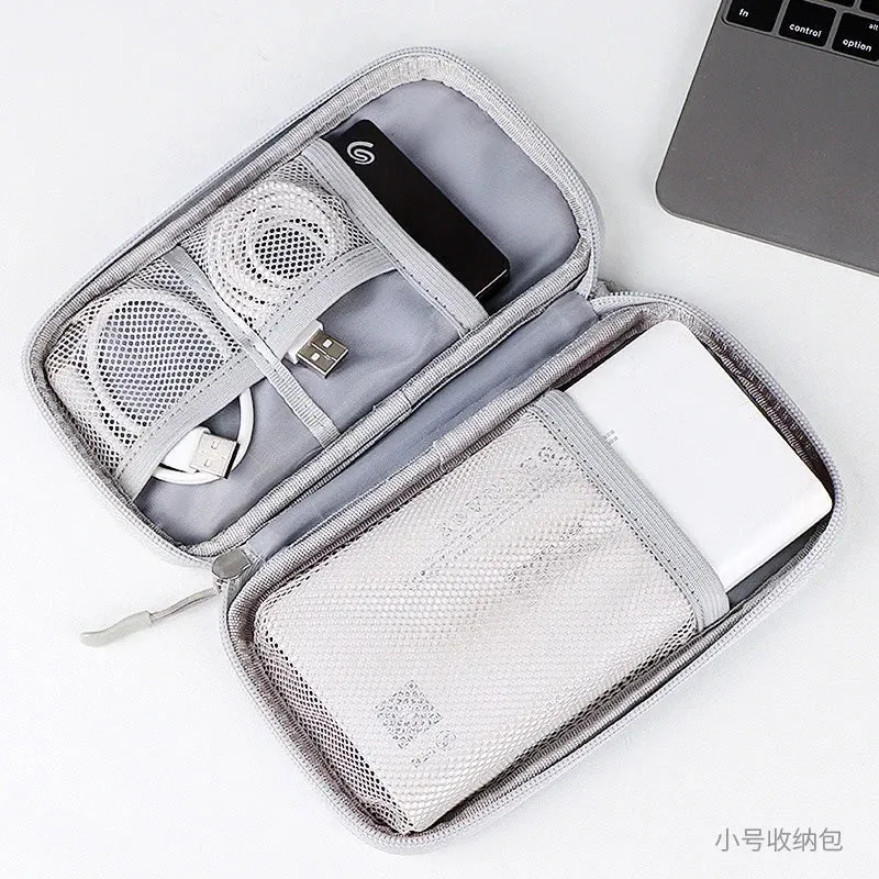 Waterproof Portable Cable Organizer – Digital Storage Bag for Cables, Power Bank & Earphones