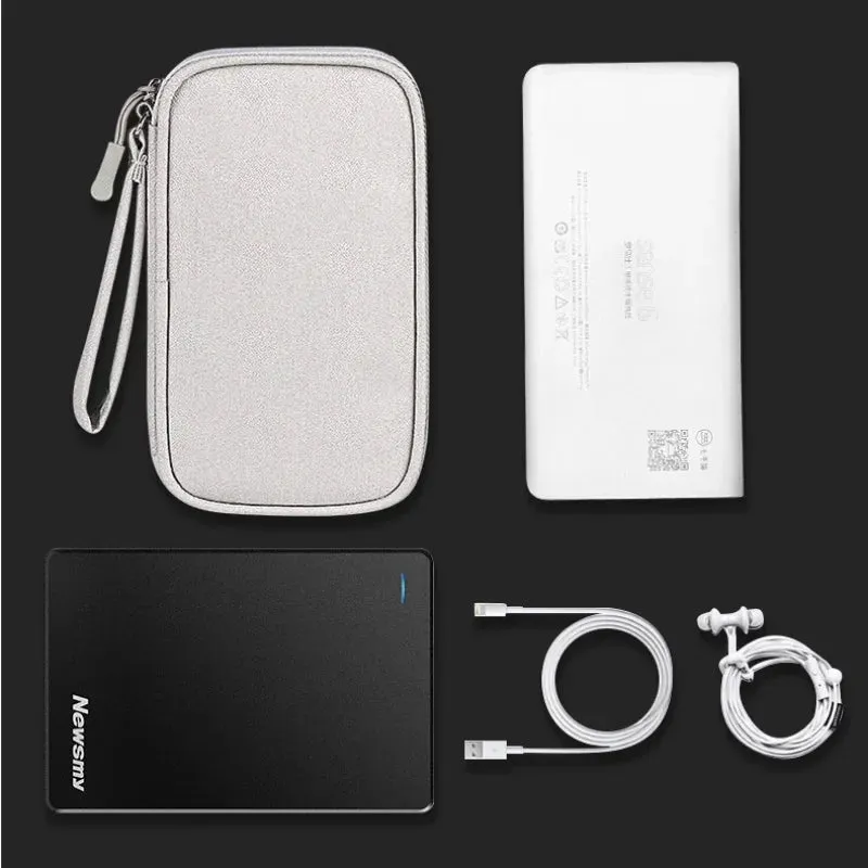 Waterproof Portable Cable Organizer – Digital Storage Bag for Cables, Power Bank & Earphones