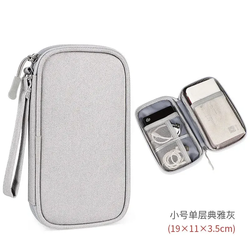 Waterproof Portable Cable Organizer – Digital Storage Bag for Cables, Power Bank & Earphones