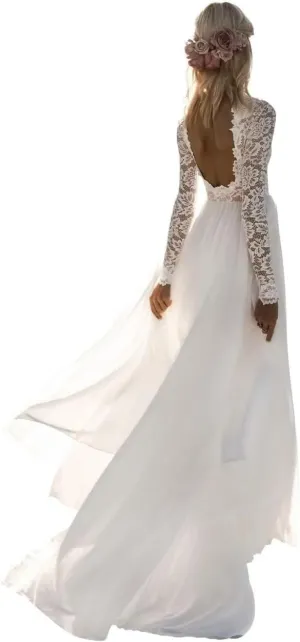 Wedding Dress for Bride 2025 Boho Beach Spaghetti Straps A Line V Neck Satin Bidal Gowns with Train