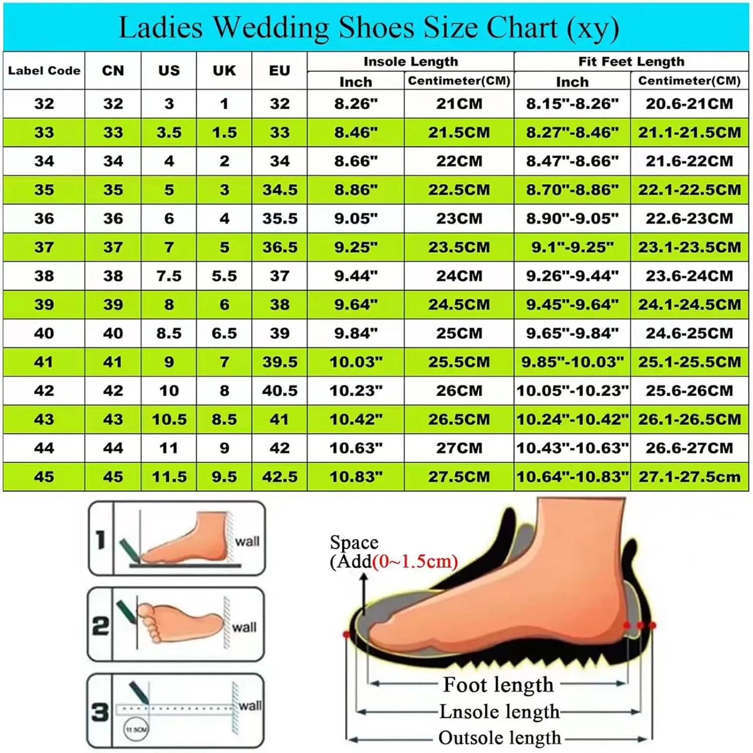 Wedding Shoes,Women's Lace Wedge Closed Toe Fashion Dress Shoes for Woman Lady in Bridal Dance Evening 7Cm