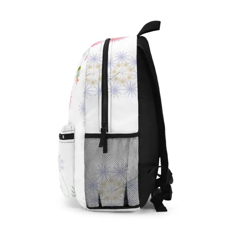 Wild Flowers Trendy Fashion Backpack