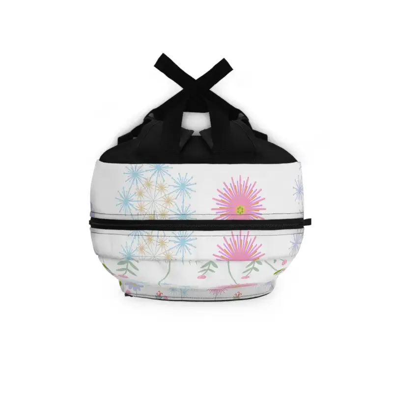 Wild Flowers Trendy Fashion Backpack