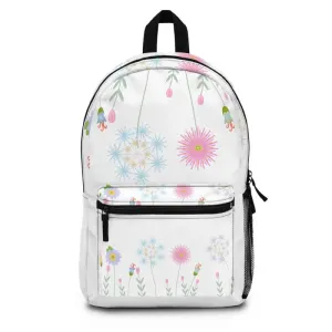 Wild Flowers Trendy Fashion Backpack