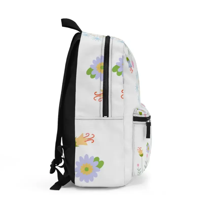Wild Flowers Trendy Fashion Backpack