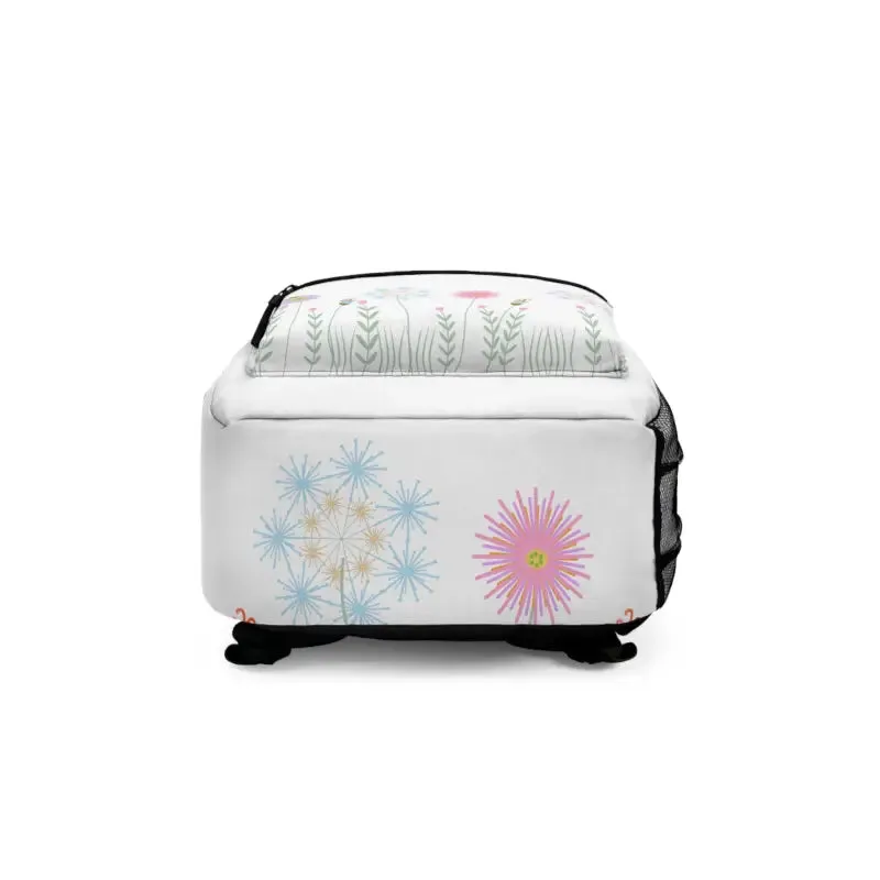 Wild Flowers Trendy Fashion Backpack