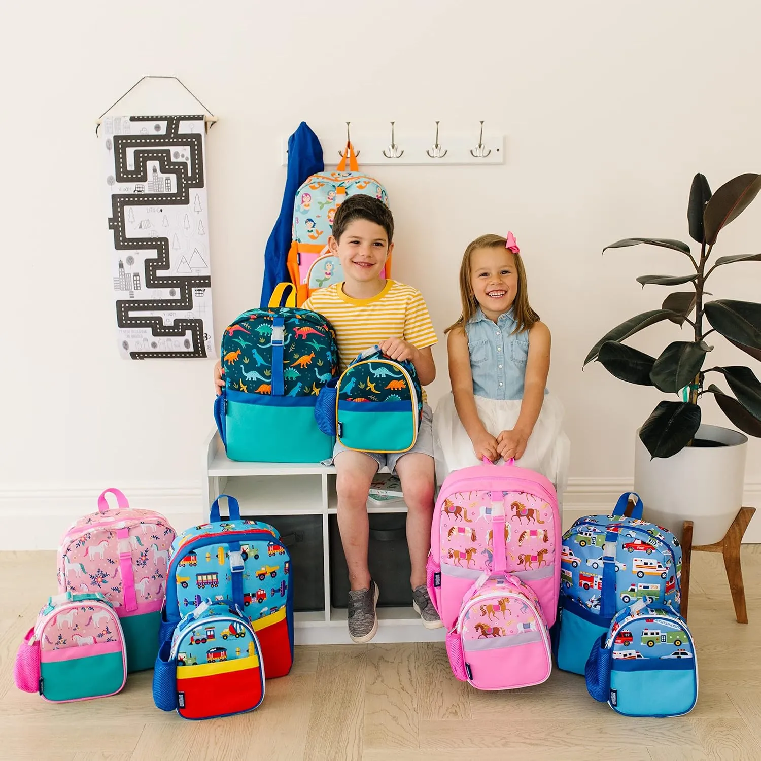 Wildkin Pack-it-All Kids Backpack – Durable, Spacious, Adjustable for School & Travel - Magical Unicorns