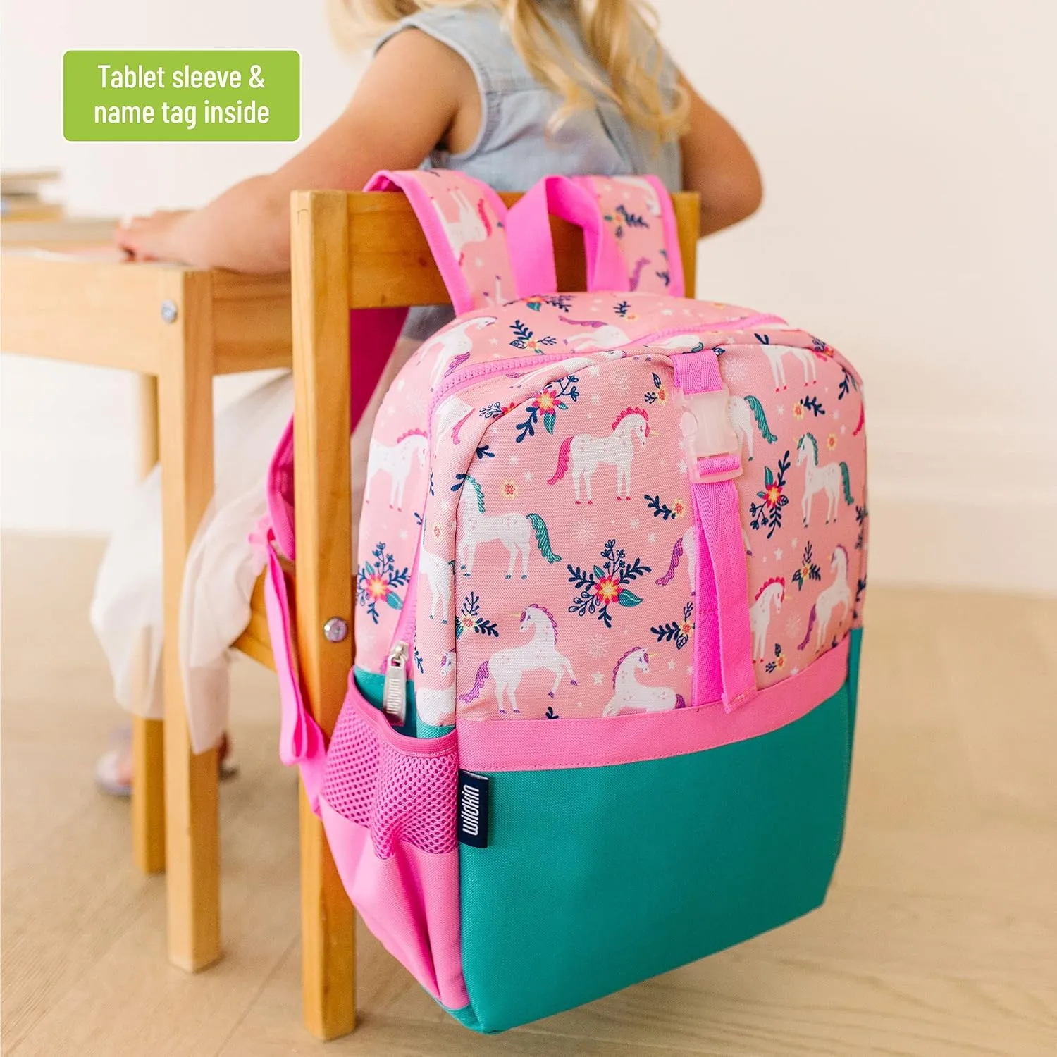 Wildkin Pack-it-All Kids Backpack – Durable, Spacious, Adjustable for School & Travel - Magical Unicorns