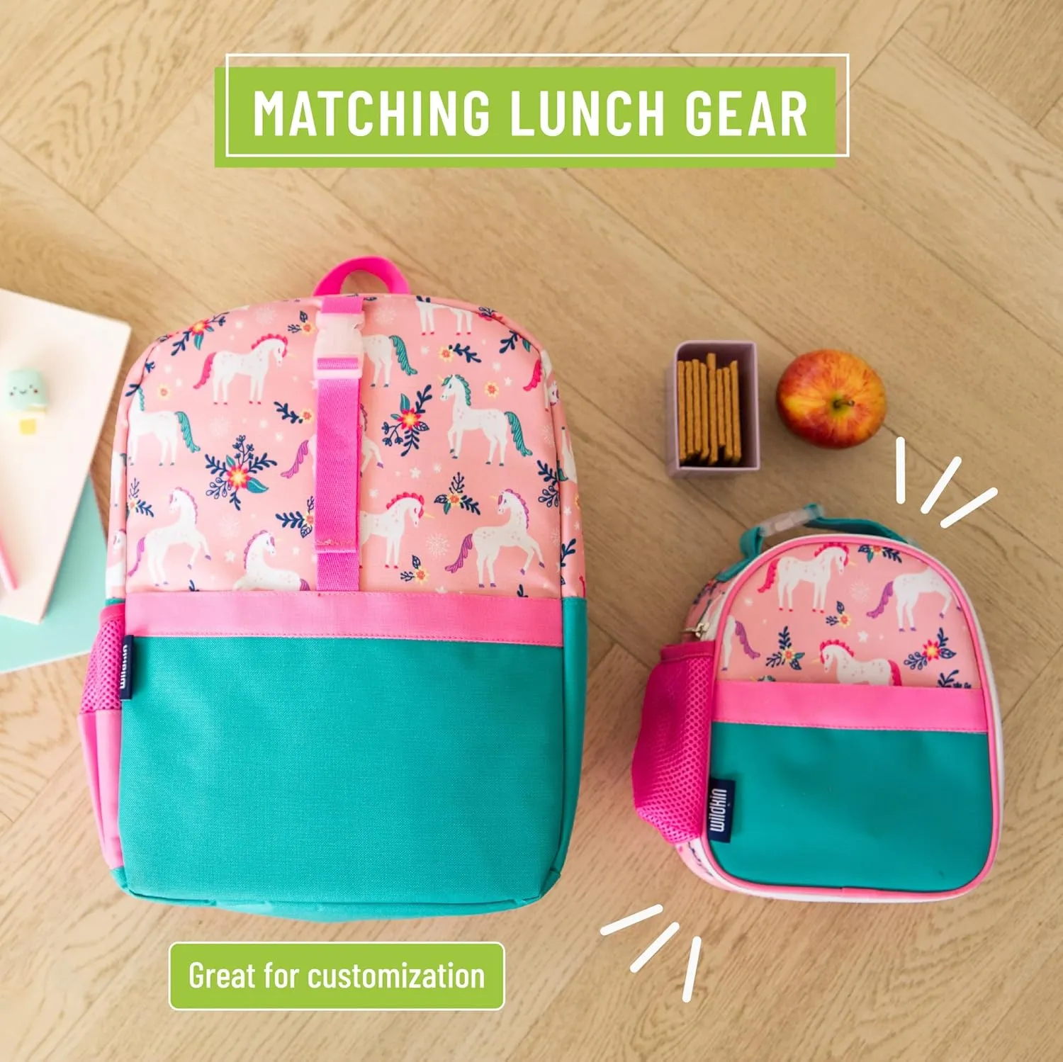 Wildkin Pack-it-All Kids Backpack – Durable, Spacious, Adjustable for School & Travel - Magical Unicorns