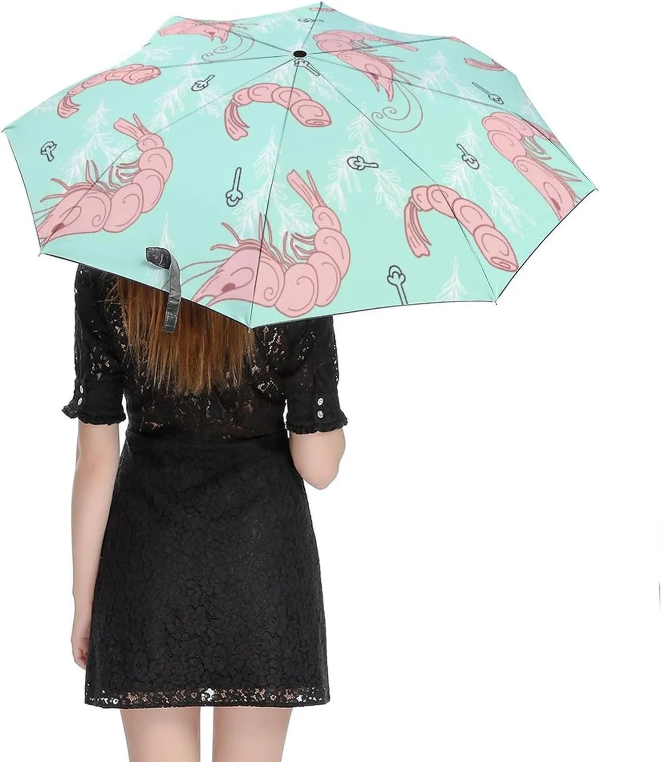 Windproof Travel Umbrellas for Rain,Tropical Summer Surfboard Durable & Compact Umbrella-Waterproof Canopy for Backpack, Purse, Portable, Umbrella for Travel