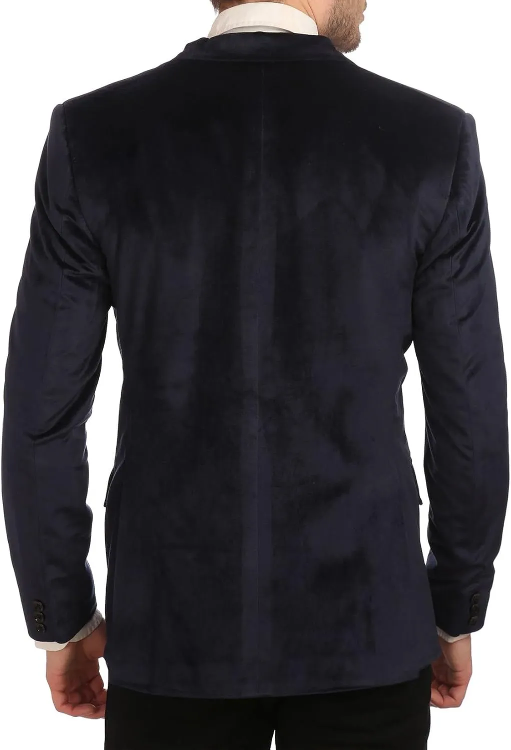 Wintage Men's Cotton Velvet Solid Party Blazer