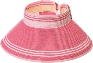 WITHMOONS Womens Summer Sun Visor Packable Roll-Up Beach Hat SLV1033