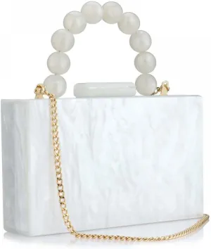 Women Acrylic Clutch Purse Leopard Print Evening Bag Chain Formal Handbag Party Bridal Wedding Clutch Purse for Women