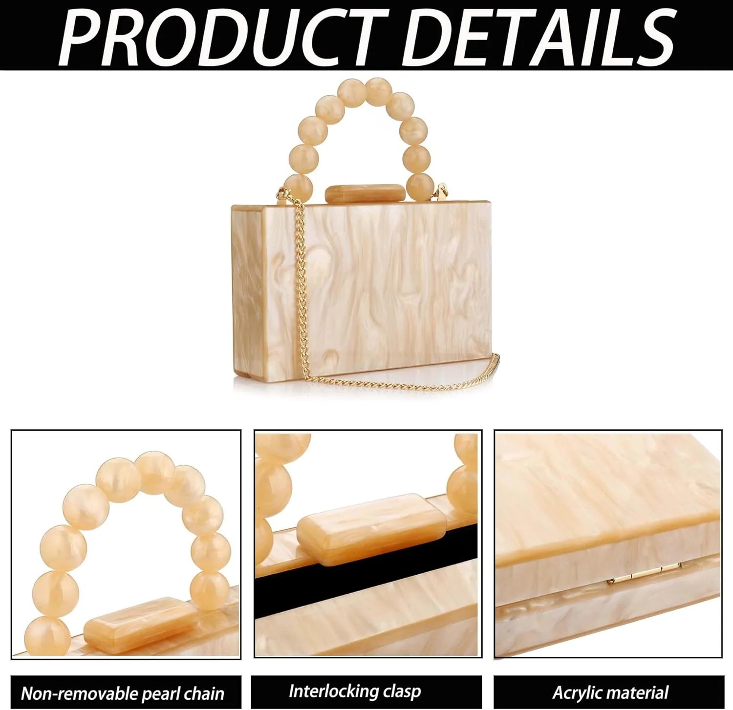 Women Acrylic Clutch Purse Leopard Print Evening Bag Chain Formal Handbag Party Bridal Wedding Clutch Purse for Women